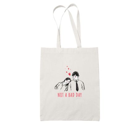 Not a Bad Day - The Office - Jim and Pam White Tote Bag