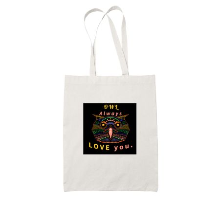 Owl Love White Tote Bag