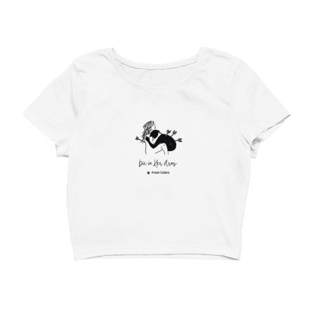 Die in Her Arms (for White) Crop Top