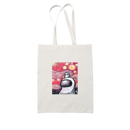 Starry night - Among us White Tote Bag