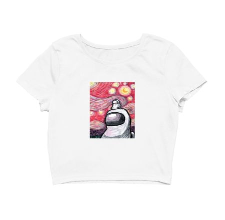Starry night - Among us Crop Top