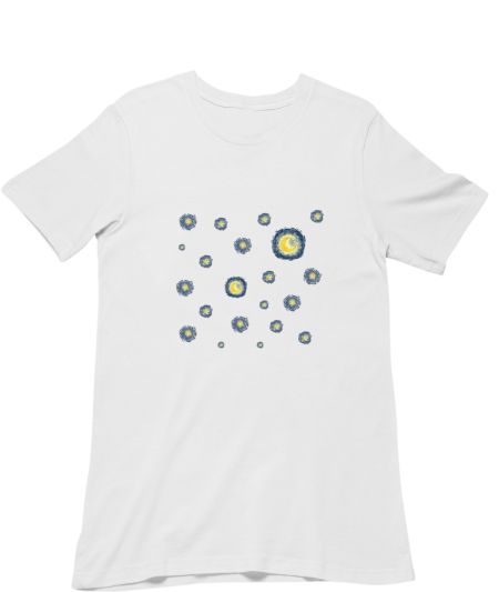 Van Gogh MOON pattern Classic T-Shirt