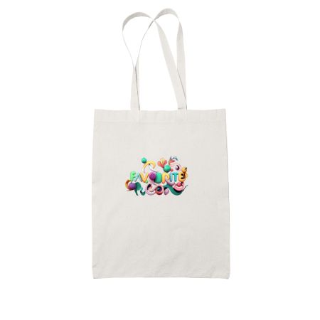 Favourite White Tote Bag