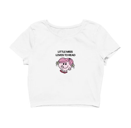 Little Miss Loves to Read Crop Top