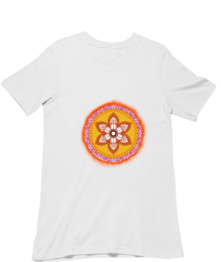 Yellow and orange mandala Classic T-Shirt