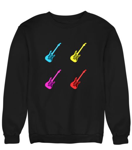 Classic Guitar Music Lover Vintage Illustration  Sweatshirt