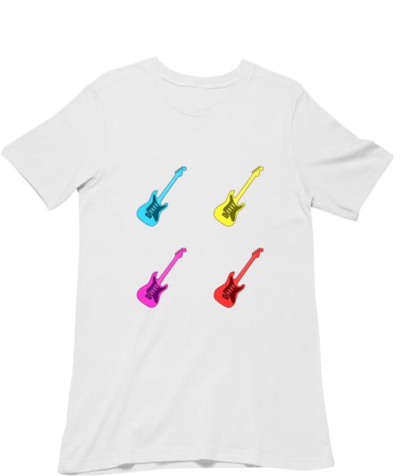 Classic Guitar Music Lover Vintage Illustration  Regular T-Shirt