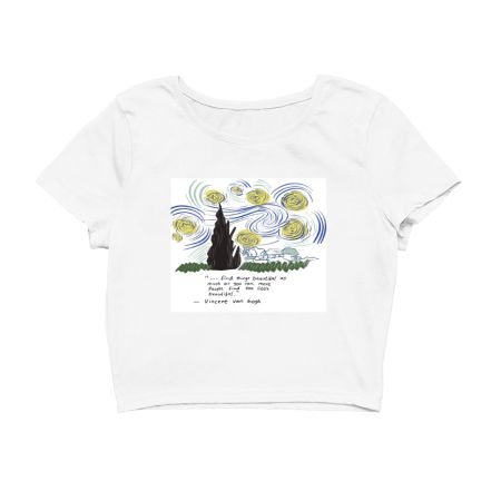 Van Gogh starry night Crop Top