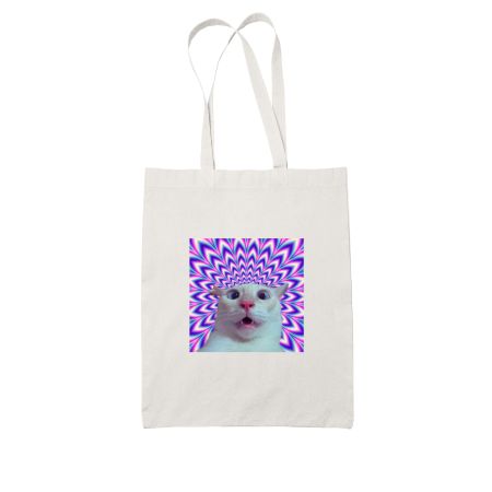 Trippy Kitty Tote Bag