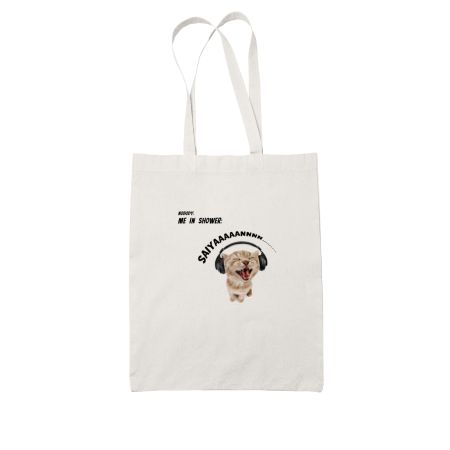 me in shower white Tote Bag
