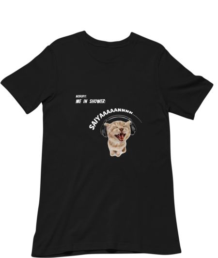 cat meme shower Classic T-Shirt