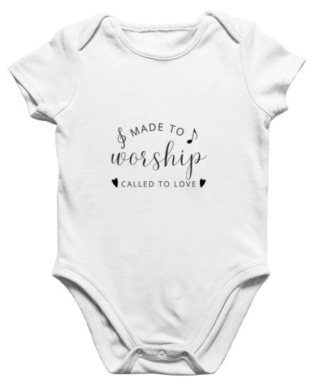 Made To Worship Called To Love Christian Baby Bodysuit Made To Worship Called To Love Christian Baby Bodysuit