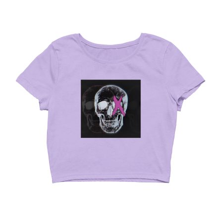 Skull-abstract-punk Crop Top