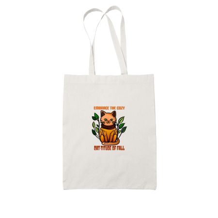 Cat-titude(Without Background) White Tote Bag