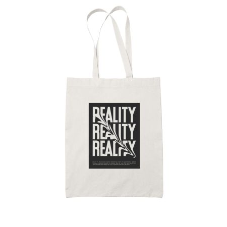 Reality White Tote Bag