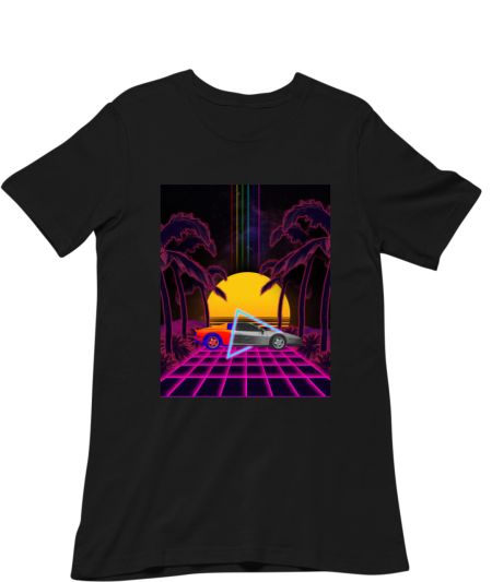 Outrun Aesthetics Classic T-Shirt