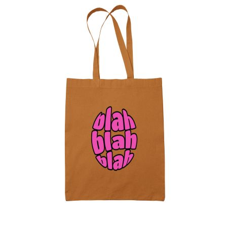 blah blah Colored Tote Bag