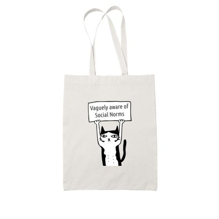 Funny Cat Meme Tote Bag