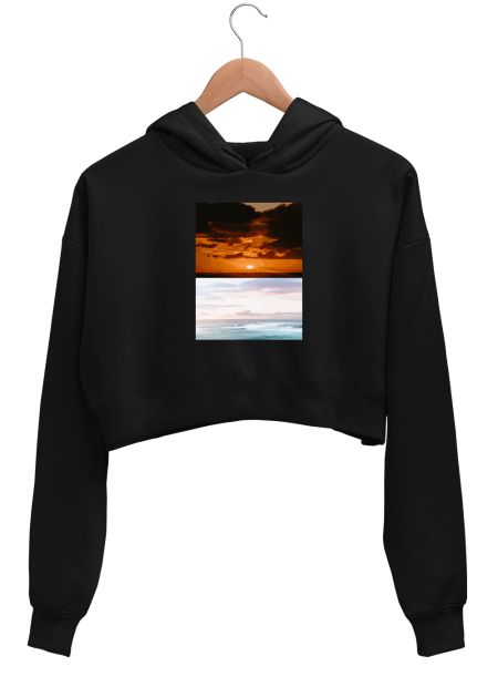 View  Crop Hoodie