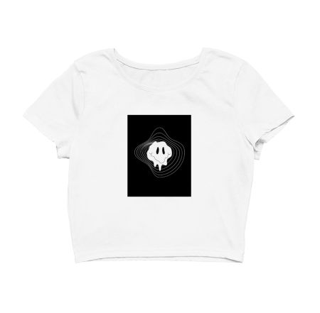 Drip Smiley Crop Top