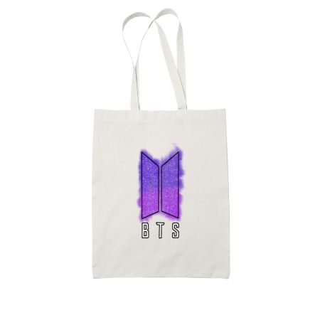 BTS White Tote Bag