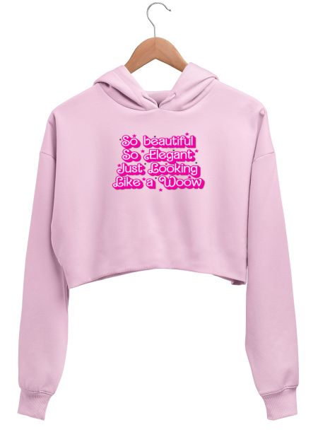 Just Looking Like a Wow Crop Hoodie