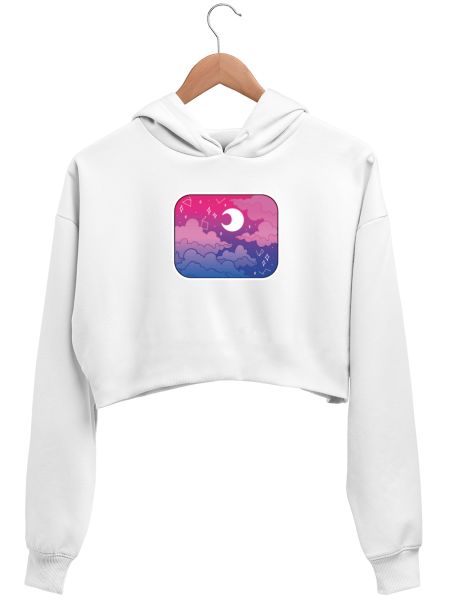 Pride Sky - Bi Crop Hoodie