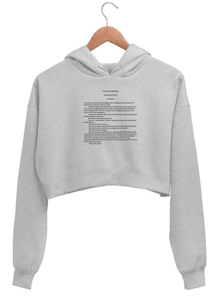 Pride & Prejudice Crop Hoodie