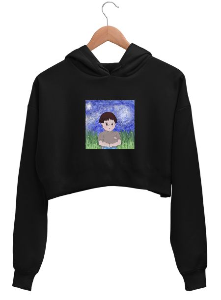 StudioGhibli-Setsuko Crop Hoodie