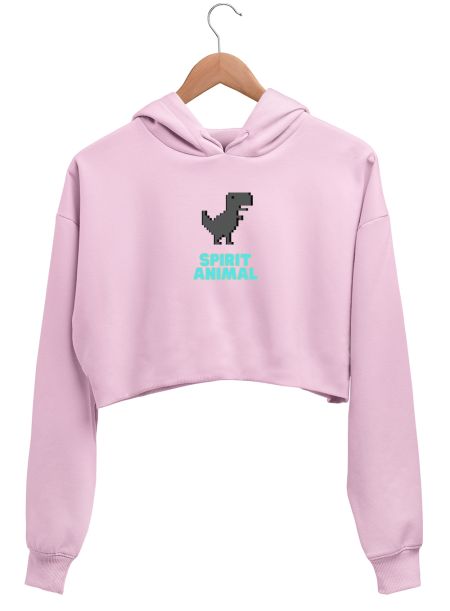 Spirit Dino Crop Hoodie