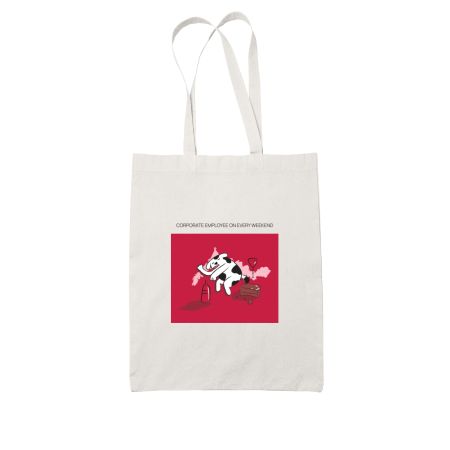 Corporate Employee White Tote Bag