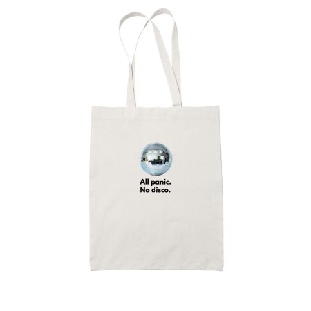 All panic. No disco. White Tote Bag