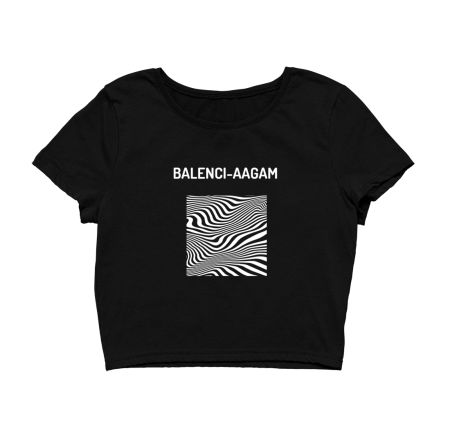 Balenci-aagam Funny Crop Top