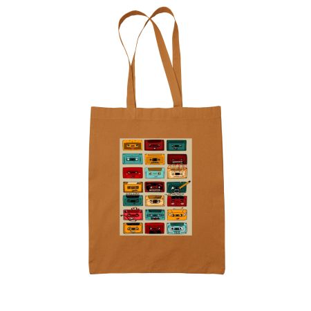 Cassette life Colored Tote Bag