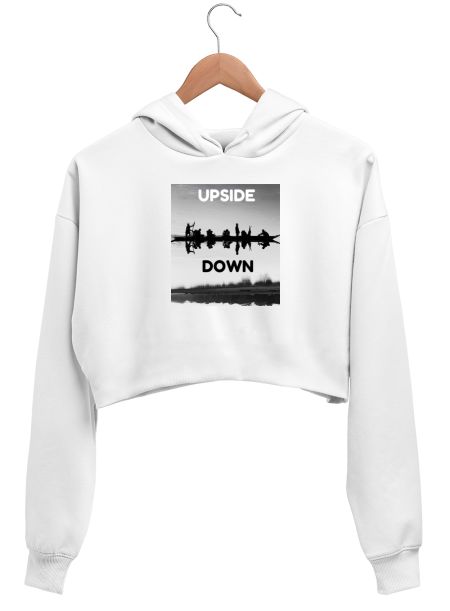 Upside Down Crop Hoodie