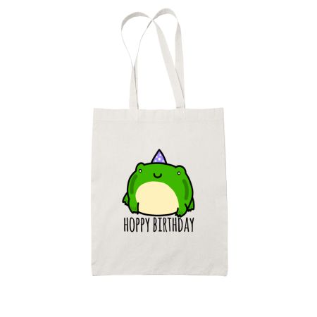 Hoppy birthday White Tote Bag