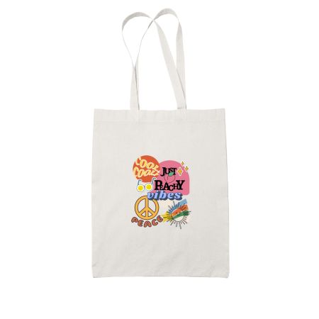 Peachy Vibes Tote Bag Frankly Wearing