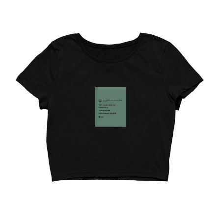 The Smiths Crop Top