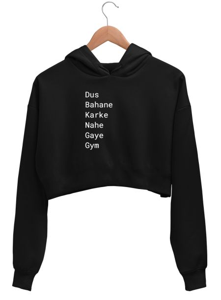 Nahi Gaye Gym Crop Hoodie