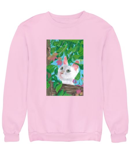 Cat sitting in tree Sweatshirt