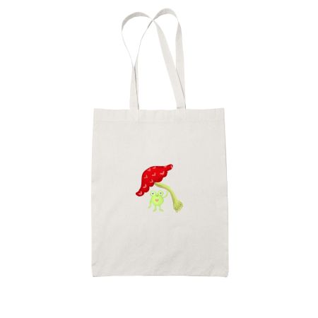 froggie with mushroombrella  Tote Bag
