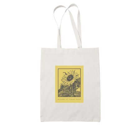 Bloom White Tote Bag