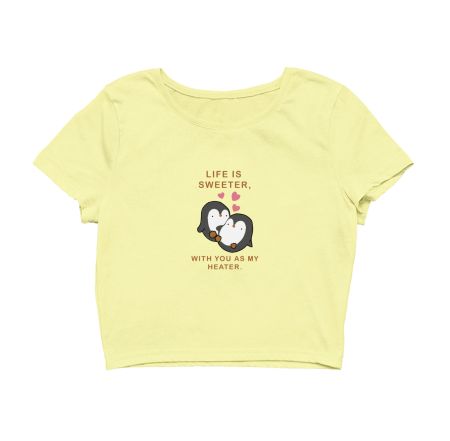 Penguin love Crop Top