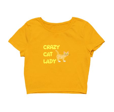 Crazy Cat Lady Merch Crop Top