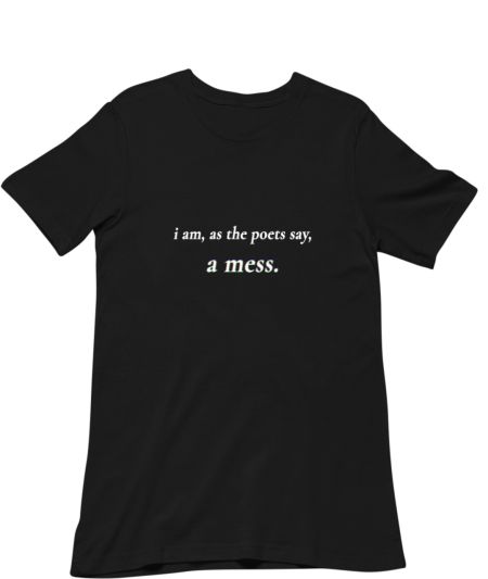 i am, as the poets say, a mess 