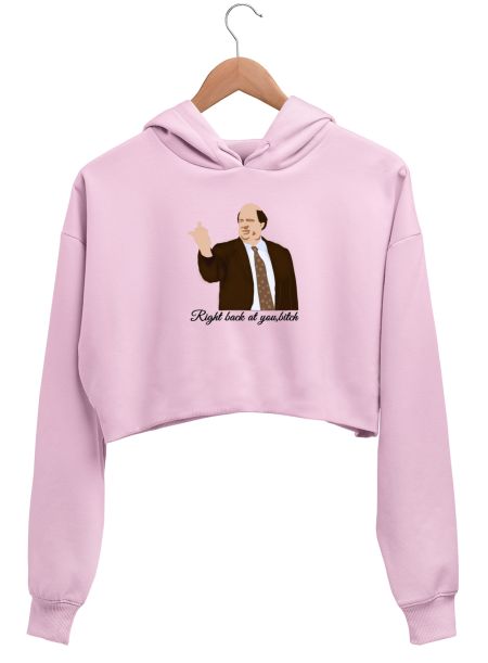 Kevin malone-the office Crop Hoodie