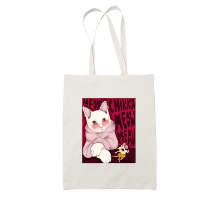 Posh Paws I White Tote Bag