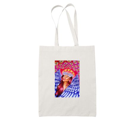 The Angel White Tote Bag