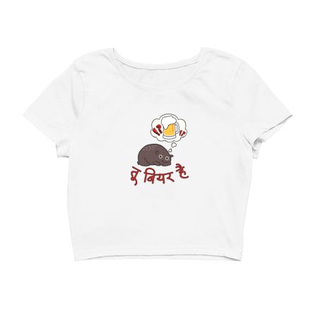 Tu Beer Hai Crop Top