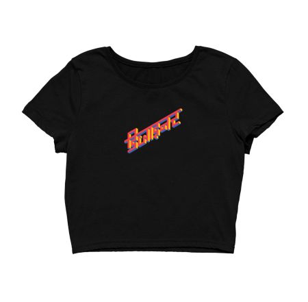 Designer isometric Crop Top